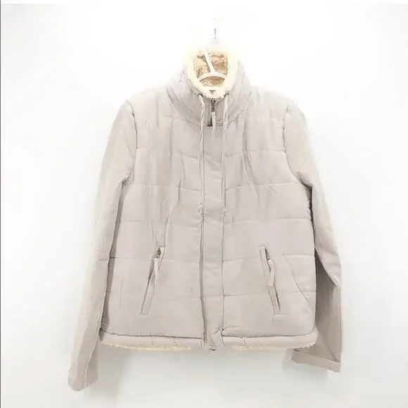 Anthropologie MARRAKECH Tia quilted Sherpa jacket cottage core prairie casual